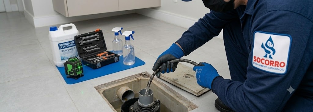 Profissional realizando Encanador Profissional em Blumenau